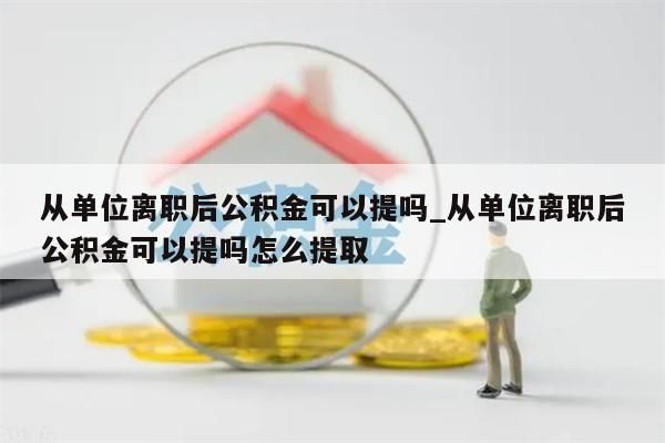 从单位离职后公积金可以提吗_从单位离职后公积金可以提吗怎么提取